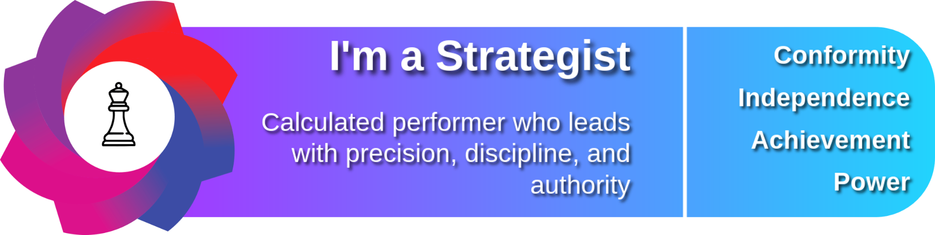 Strategist archetype signature banner